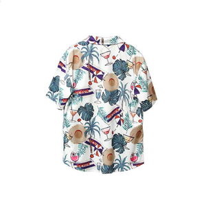 Chemise de style hawaïen à impression numérique de haute qualité pour hommes, chemise décontractée à coupe ajustée avec personnage personnalisé - Product Image 3