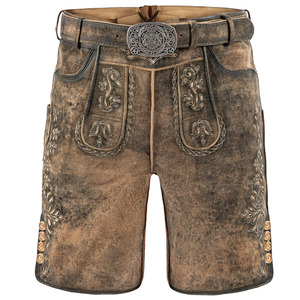 Shorts en satin 100 % polyester pour homme, style décontracté chic, vintage, brodés, avec ceinture – Imperméables et respirants - Product Image 3