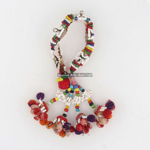 Rare Handmade Tribal Gypsy Tassel-Banjara Colorful Tassel- Vintage Bohemian <b>Beaded</b> <b>Bracelets</b> Banjara Charm Vintage <b>Beaded</b> Bangle - Product Image 5
