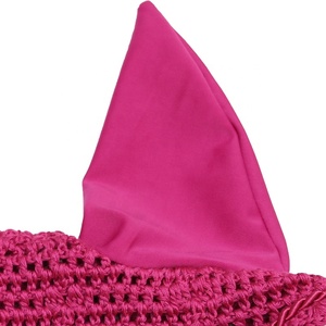 Vente en gros d'accessoires pour chevaux personnalisables : Bonnets d'oreilles au crochet faits main, ensembles assortis à paillettes, voiles anti-mouches haut de gamme pour l'équitation - Product Image 3
