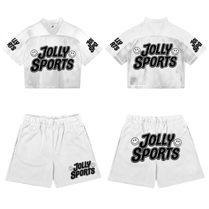 Premium 160 GSM Polyester <b>Mesh</b> Women Jersey Short <b>Set</b> Grey White Panel Design Custom Sublimation Print Logo Women's <b>Sets</b> - Product Image 4