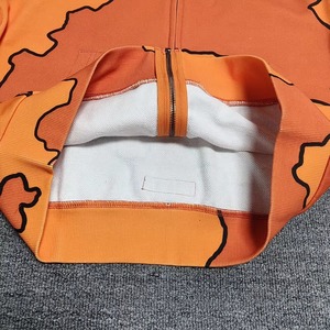 <b>Men's</b> <b>Orange</b> Hooded Pullover <b>Sweatshirt</b> 100% Cotton Knitted Fleece Quick Dry Breathable Pocket Casual Winter Regular Fit Hoodie - Product Image 6