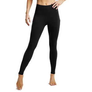 Leggings taille mi-haute pour femme, pantalon de sport yoga, moulant, sans couture, effet push-up, fitness, gym, Spandex/Polyester, séchage rapide, respirant - Product Image 1