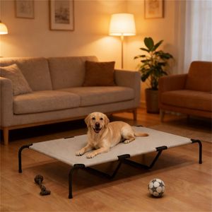 Cuccia per Animali Domestici Beige di Grandi Dimensioni, Comoda e Resistente - Product Image 3