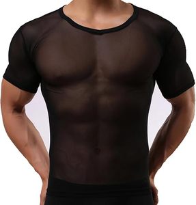 T-shirt en maille blanche tricoté respirant col rond coupe ajustée manches courtes pour la gym, chemises en résille, vente en gros OEM ODM - Product Image 4