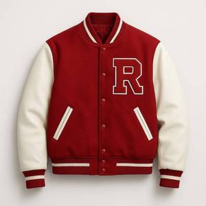 Chaqueta Varsity Clásica Estilo Bomber para Hombre y Mujer, Ropa Deportiva Retro de Béisbol Universitario - Product Image 1