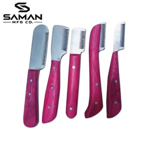 Cuchillo Profesional Reutilizable y Ajustable de Acero Inoxidable para Peluquería Canina y Felina, Herramienta Manual para Quitar Pelo de Mascotas - Product Image 5