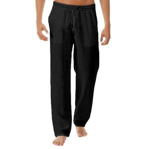 <b>Yoga</b> Trouser Drawstring Mid Waist New <b>Men</b> Solid Color Best Cargo <b>Pant</b> High Quality Polyester/Cotton Corduroy Casual Fleece - Product Image 3