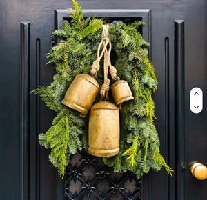 High Quality Handcrafted <b>Christmas</b> Hanging Bell Rustic Seasonal Home Styling On Sale Price Hanging Bell By Exporter - Product Image 5