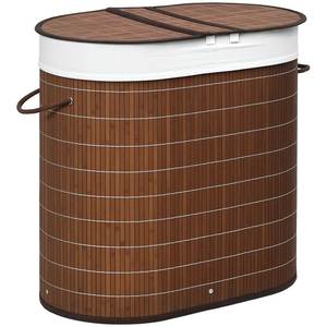 Panier à linge tissé en bambou, boîte de rangement ronde, accessoires de maison, organisateurs, grands ensembles de salle de bain - Product Image 3