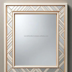 Fourniture en gros Grand miroir incrusté d'os pour les espaces de vie en boutique ou la chambre et le salon disponible au prix d'usine - Product Image 4