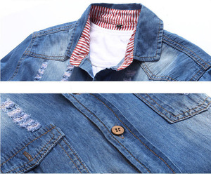 เสื้อเชิ้ตเดนิมสำหรับผู้ใหญ่ ขายส่ง เสื้อเชิ้ตแขนสั้นผ้าฝ้ายติดกระดุม เสื้อลำลองฤดูร้อน เสื้อแฟชั่นสั่งทำ เสื้อทำงาน เสื้อเชิ้ตยีนส์ - Product Image 5
