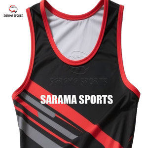 Fabricante de Singletes de Lucha de Poliéster y Spandex, Singlet y Pantalones Cortos con Diseño Personalizado, Singletes de Lucha Transpirables, Tela de Secado Rápido - Product Image 2