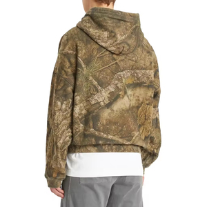 <b>Men's</b> Camouflage Hooded Sweatshirt Oversized Regular Fit Sublimation Print French Terry Casual Autumn Streetwear Style - Product Image 3