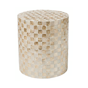 Table basse artisanale écologique en nacre avec cadre en bois, incrustation durable, style bohème, mobilier de salon, fabriqué au Vietnam - Product Image 2
