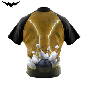 Customized Wholesale Hot Sale Custom Sublimated <b>Bowling</b> Jersey Custom Printed Sublimation Shirt for Unisex Short Sleeve - Product Image 4
