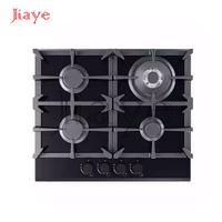Cuisinière à gaz encastrable 4 brûleurs, plaque de cuisson en verre trempé, haute efficacité, convertible gaz naturel/gaz liquéfié