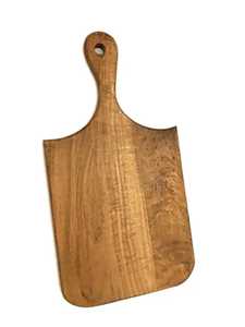 Planche de service rectangulaire en bois d'acacia durable, antibactérienne, avec poignée latérale, élégante, pour charcuterie, fromages et apéritifs, naturelle - Product Image 5