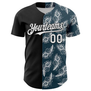 Camiseta de Béisbol Personalizada con Botones, Uniforme de Equipo, Nombre y Número Personalizados, Sublimación, Camiseta Deportiva de Softbol al por Mayor - Product Image 3