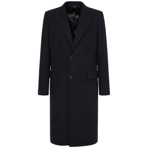 เสื้อโค้ทผู้ชายใยไผ่ เสื้อโค้ทขนสัตว์ผู้ชายสำหรับฤดูหนาว คอตั้งทรงเข้ารูป อุ่นสบาย เสื้อโค้ทขนสัตว์ยาวคุณภาพสูง - Product Image 1