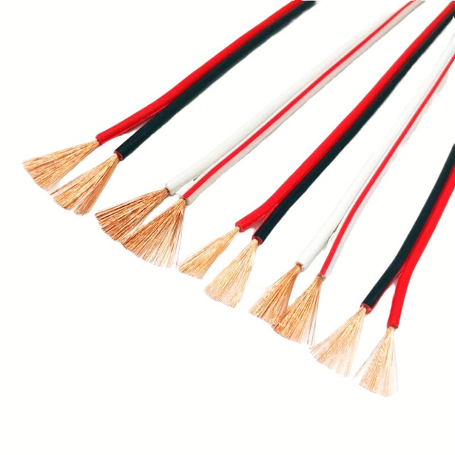 High Quality Audio Cable 0.75mm/1.5mm /2.5mm Pure Copper Transparent Speaker Cable OEM Manufacture