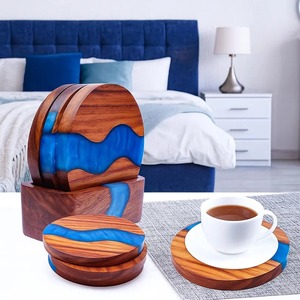 Juego de Posavasos de Resina Hechos a Mano, Clásicos, Ecológicos, de Resina Natural, Rústicos y Modernos - Product Image 3