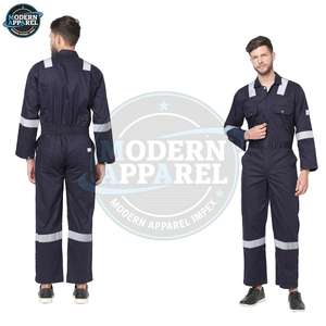 Workwear Work Clothes Suit Coverall Working Uniform Custom <b>Overalls</b> For Men <b>Construction</b> Safety Reflective Coverall - Product Image 5