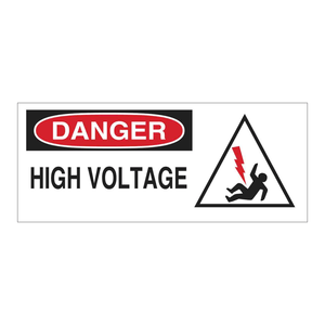Panneau de signalisation de danger de haute tension pour les salles électriques et les zones haute tension - Product Image 2
