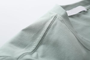 Men's Light Green Crew Neck Short Sleeve T-Shirt Regular Fit Cotton Jersey Casual Solid Color O-Neck Design - Product Image 3