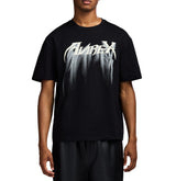 เสื้อยืดแขนสั้นสีดำสำหรับผู้ชาย Alrex พิมพ์ลายตัวอักษรด้านหน้า ทรงปกติ สไตล์สตรีท ผ้าคอตตอนเจอร์ซีย์ คอกลม - Product Image 6