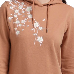 Sudadera Oversize de Algodón Orgánico para Mujer 2024, Cuello Redondo, Color Sólido, con Bordado, Ecológica, Marca Privada - Product Image 6