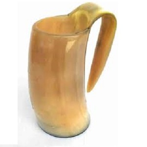 Taza de cuerno orgánico de tacto real, inspirada en el diseño de animales pulidos, para hotel, hogar, vikingo, India - Product Image 3