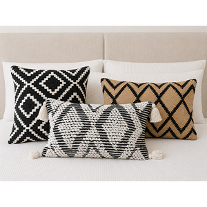 Natural Jute Woven Pillow <b>Cover</b> Modern Boho Decorative <b>Cushion</b> <b>Cover</b> for Sofa & Bed - Product Image 5