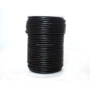 Cordón de Cuero Recubierto de 3mm en Color Personalizado, Negro, para Manualidades, Joyería y Prendas de Vestir - Compra al por Mayor - Product Image 3