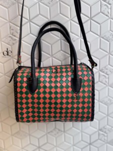 2026 Luxury Designer Hand Tooled Carving Leather Speedy Handbag Gypsy <b>Boho</b> Checkers Pattern Western Stylish Women Shoulder <b>Bag</b> - Product Image 5