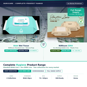 Toallitas Húmedas Biodegradables para Bidé, Marca Privada Nuri, Papel Higiénico Desechable en el Inodoro, OEM - Product Image 4