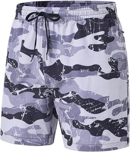 Shorts de Baño para Hombre de Alta Calidad, Sostenibles, con Cordón Elástico, Secado Rápido, Corte Clásico, Largo hasta la Rodilla, Color Personalizado, AOP - Product Image 4