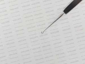 <strong>Tyrell</strong> Hook 4-3/4" 2mm Blunt Ophthalmology Instrument Stainless Steel Eye Surgical Hook Reusable Surgical Tool by Vaslcare - Product Image 3
