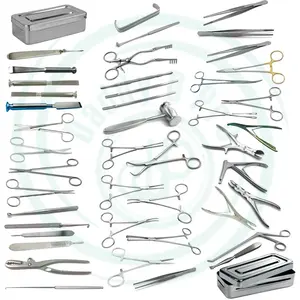 ชุดเครื่องมือผ่าตัดพื้นฐานพ่อดีโปร CE ISO 69-Pcs แผ่นดิสก์หมอนสเตนเลสสตีลเครื่องมือผ่าตัดพื้นฐานพลังงานด้วยมือ - Product Image 1