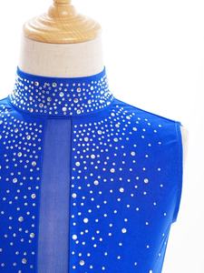 Vêtements d'entraînement pour filles de 6 à 16 ans, hauts courts de danse lyrique, contemporaine et moderne pour la danse de louange, les spectacles sur scène et les compétitions - Product Image 4