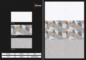 Carreaux muraux en céramique élégants 300x600 mm, surface décorative haute brillance pour une rénovation élégante de la salle de bain et un intérieur de cuisine moderne - Product Image 4