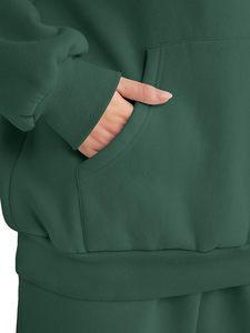 Conjunto de Sudadera con Capucha Oversize y Pantalones de Chándal de Forro Polar Premium para Mujer, Conjunto Deportivo de Sudadera con Capucha y Pantalones de Chándal para Mujer - Product Image 6