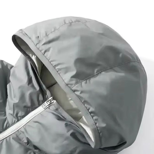 Veste d'hiver rembourrée à capuche pour homme, coupe-vent, imperméable, avec fermeture éclair - Product Image 6
