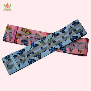 ชุดยางยืดออกกำลังกายสำหรับบริหารสะโพกผู้หญิง แบบวงกลม กว้าง กันลื่น สำหรับออกกำลังกายกล้ามเนื้อก้น ทำจากโพลีเอสเตอร์คุณภาพสูง - Product Image 2