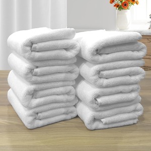 Toalla de Baño Blanca de Algodón Puro de 550 GSM, Directo de Fábrica, Toalla de Rizo Suave, Gruesa y Absorbente de Primera Calidad para Hotel y Spa, Disponible para la Venta - Product Image 1