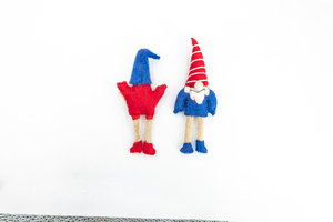 Adorno de Gnomo de Fieltro Hecho a Mano para el 4 de Julio, Decoración Patriótica de Lana, Forma DIY, Llavero Colgante del Día de la Independencia, Fieltro y Hilo para Niños - Product Image 3