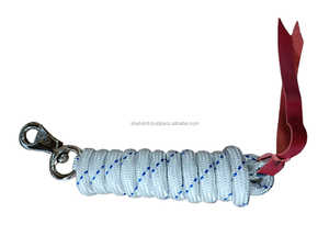 Cuerda de nailon de plomo de alta resistencia para caballos, gancho fuerte de alta resistencia de cuero indio genuino, OEM/ODM personalizado - Product Image 5