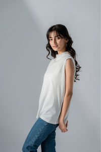 Camiseta Deportiva de Tirantes para Mujer, de Secado Rápido, Ajustada, Tejido Jersey, Ecológica, Transpirable y Antiencogimiento, OEM - Product Image 2