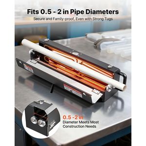1/2\" 2\" Electric PVC Conduit <b>Heater</b> 1200W Rapid Heating <b>Pipe</b> Bending Tool Carrying Handle for DIY Enthusiasts Construction - Product Image 4