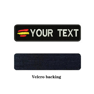 Nuevo Parche de Bordado Rectangular Ligero de Diseño Personalizado al por Mayor, Accesorios de Tela para Sombreros Cosidos, Hecho en Pakistán - Product Image 3